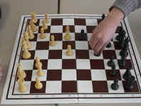 Eine Partie Schach in der Schach-AG