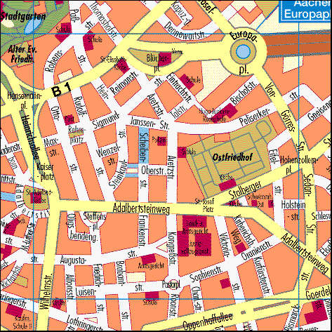 Normaler Stadtplan