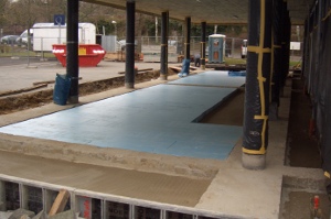 Bild von Bauarbeiten - Stand Mitte Februar 2011