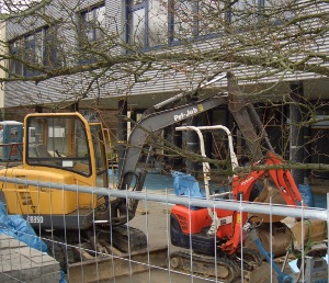 Bauerbeiten- So sah es Mitte Februar aus!