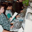 Der Informatikraum mit den alten Computern